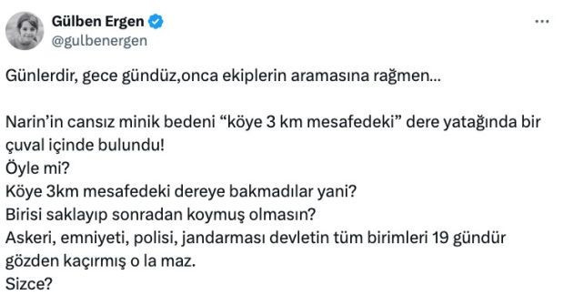 Narin Güran'ın cansız bedeni bulundu! Gülben Ergen isyan etti - Resim : 2