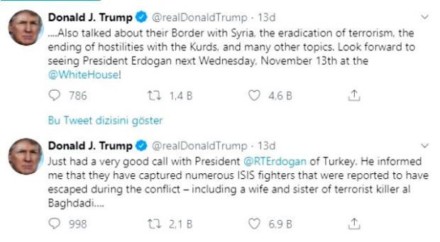 Erdoğan'dan gece yarısı Trump tweeti! - Resim : 2