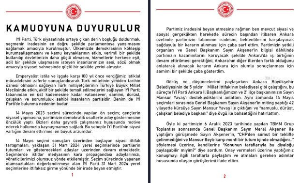 İYİ Parti çözülüyor! Ankara Milletvekili Yüksel Arslan istifa etti - Resim : 1