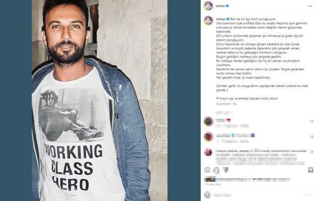 Tarkan: Ben de bir işçi sınıfı çocuğuyum - Resim : 1