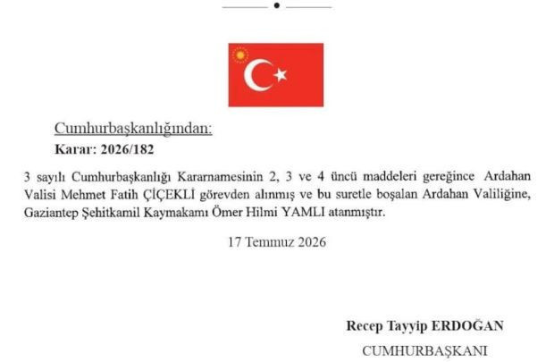Ardahan Valiliği'ne Ömer Hilmi Yamlı getirildi - Resim : 1