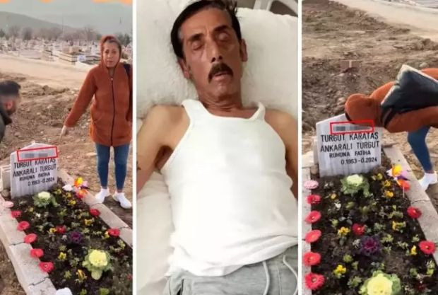 Ankaralı Turgut öldü ama kurtulamadı: Mezar taşındaki yazı çocuklarını birbirine düşürdü - Resim : 1