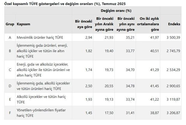 TÜİK enflasyon verilerini açıkladı: Temmuz enflasyonu %2,06, yıllık enflasyon %33,52 - Resim : 4