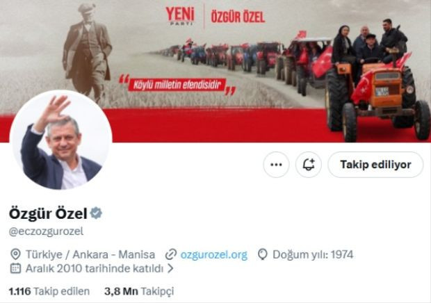 &Ouml;zel'in sosyal medya hesabında değişiklik! Yeni Parti'nin logosu ilk kez g&ouml;r&uuml;c&uuml;ye &ccedil;ıktı - Resim : 1
