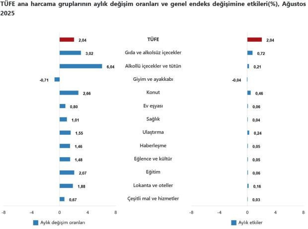 Ağustos ayı enflasyon rakamları belli oldu - Resim : 4