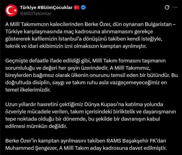 Berke Özer, izinsiz şekilde kamptan ayrıldı! - Resim : 1