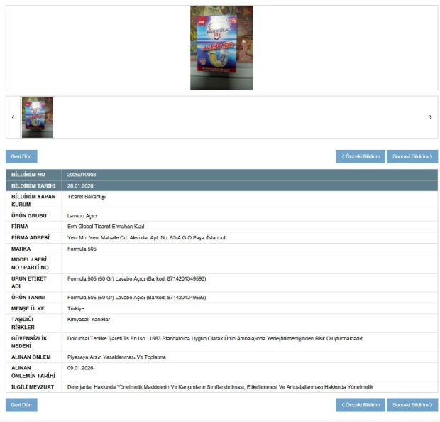 Ünlü temizlik ürünü yasaklandı: Bakanlık piyasadan toplatma kararı aldı - Resim : 1