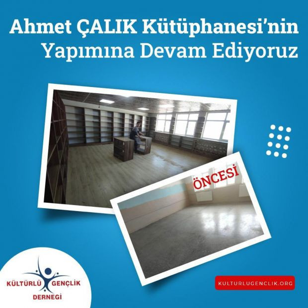 Milli futbolcu Ahmet Çalık'ın adı kütüphanede yaşayacak - Resim : 2