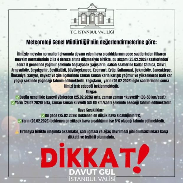 İstanbul ve Ankara'ya kar uyarısı! Sıcaklıklar sert d&uuml;şecek - Resim : 2