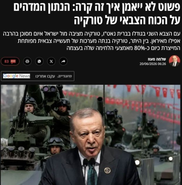İsrail basını: Türkiye, İsrail için İran’dan çok daha tehlikeli bir tehdit oluşturuyor - Resim : 1