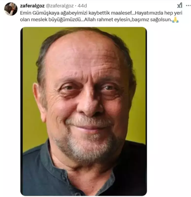 Oyuncu Emin Gümüşkaya hayatını kaybetti! 'Seyyar Tayyar' rolüyle hafızalara kazındı - Resim : 1