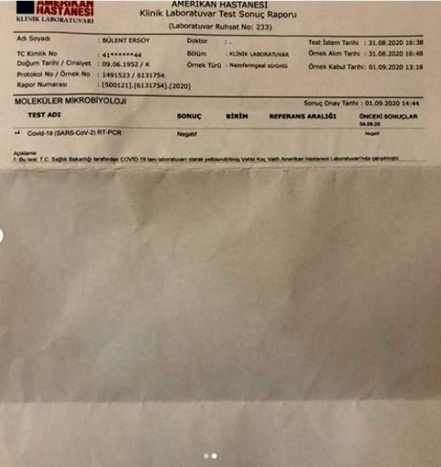 Bülent Ersoy'un koronavirüs test sonucu negatif çıktı - Resim : 1