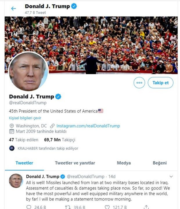 İran'ın ABD &uuml;ss&uuml; saldırısına Trump'tan ilk yanıt! - Resim : 1