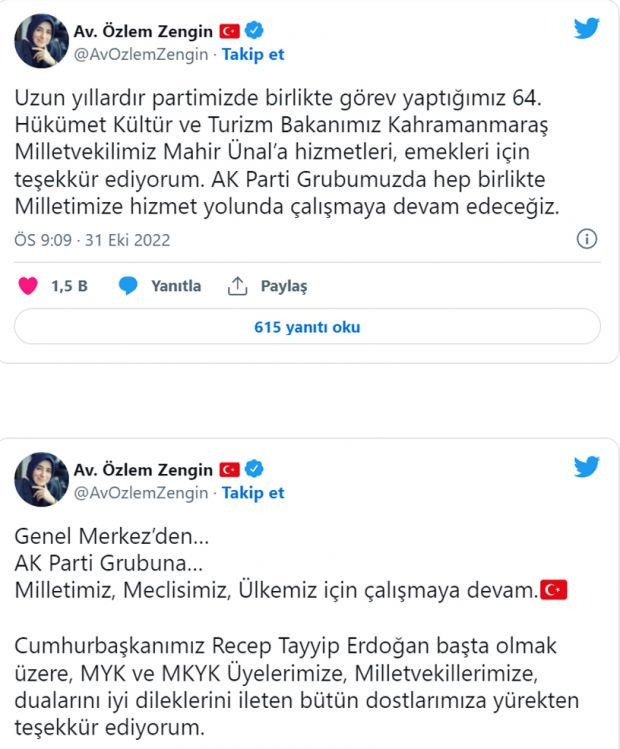 Mahir Ünal'ın yerine Özlem Zengin atandı - Resim : 2