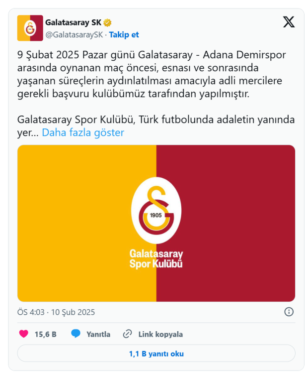 Galatasaray, Adana Demirspor maçını yargıya taşıdı! Şimdi ortalık daha da karışacak - Resim : 1