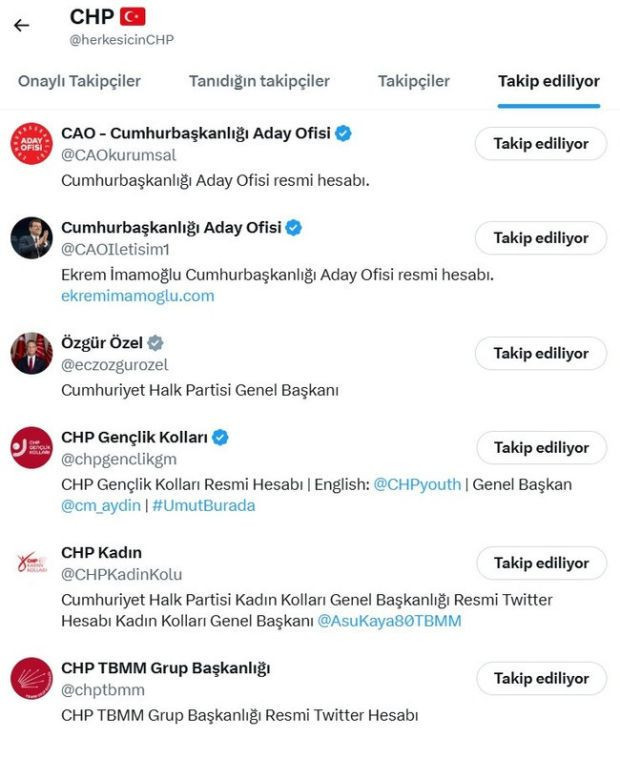 CHP'nin resmi hesabı Kemal Kılı&ccedil;daroğlu'nu takip listesinden &ccedil;ıkardı! - Resim : 1
