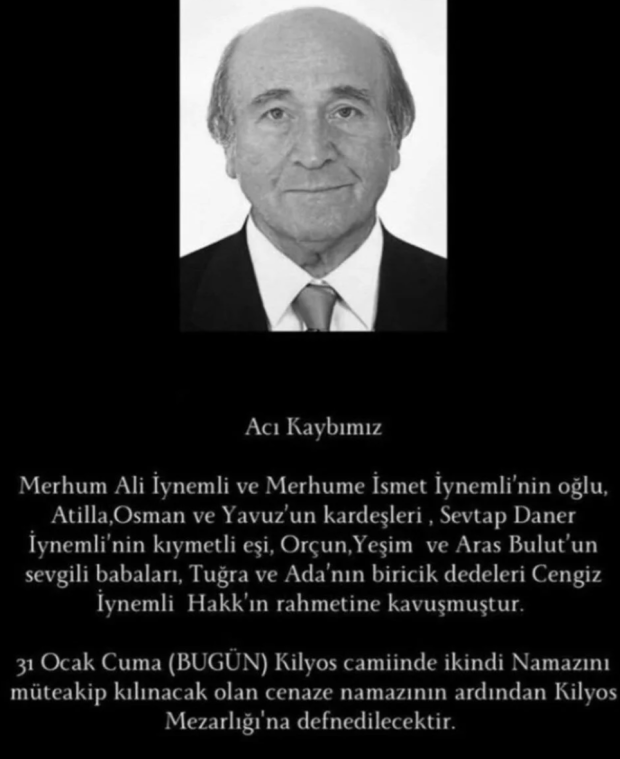 Aras Bulut İynemli'nin acı günü: Babası Cengiz İynemli hayatını kaybetti - Resim : 1