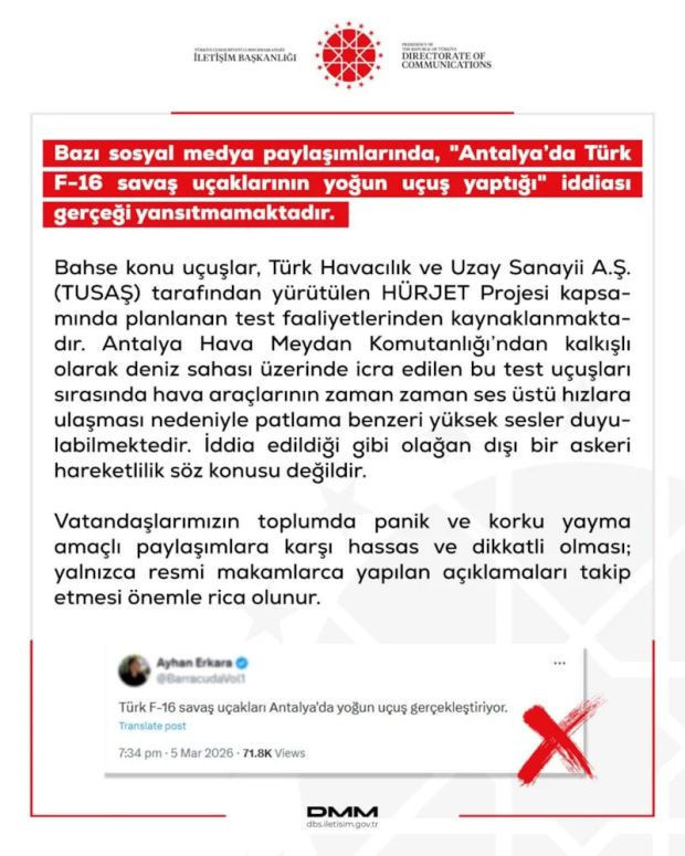 DMM'den F-16 iddialarına yalanlama: H&Uuml;RJET test u&ccedil;uşu yapılıyor - Resim : 1