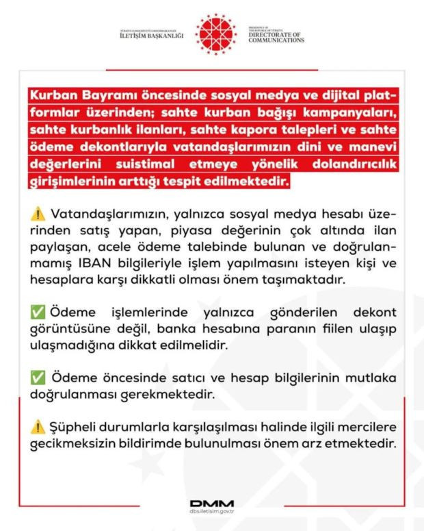 DMM, sahte kurban ilanlarına ilişkin uyarı yayınladı - Resim : 1