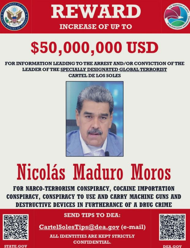 ABD, Venezuela Devlet Başkanı Maduro'yu terör örgütü lideri ilan etti - Resim : 1