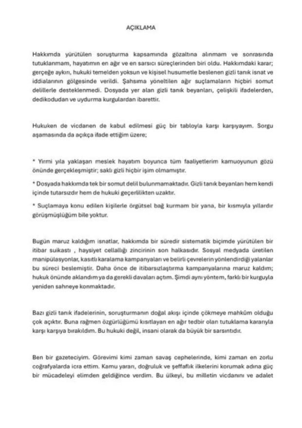 Mehmet Akif Ersoy'dan açıklama! İtibar suikasti ve gizli tanık kısmı bomba - Resim : 1