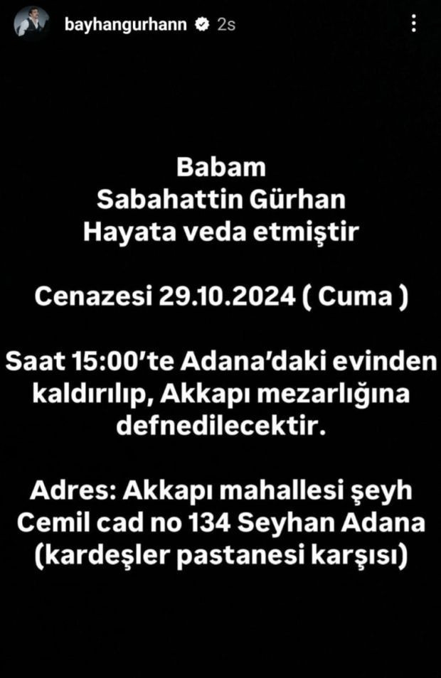 Şarkıcı Bayhan acı haberi duyurdu - Resim : 1