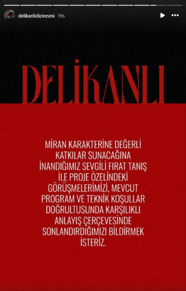 Tepkilerin ardından Fırat Tanış diziden çıkarıldı! Sahnelerini bile sildiler - Resim : 1