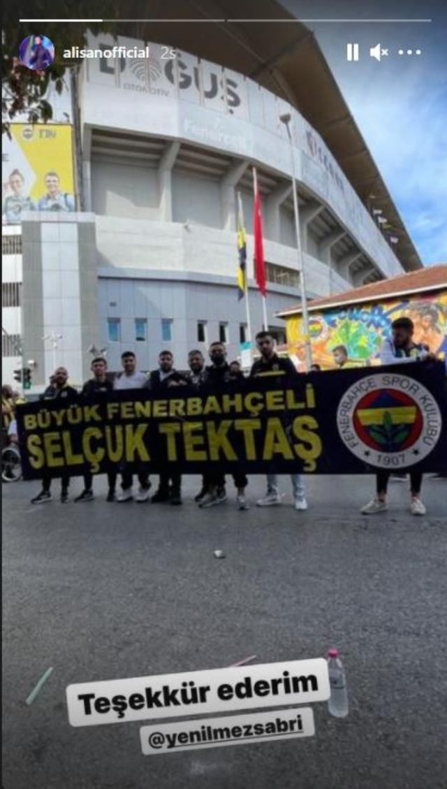 Fenerbahçe taraftarından Alişan'ı duygulandıran pankart - Resim: 4