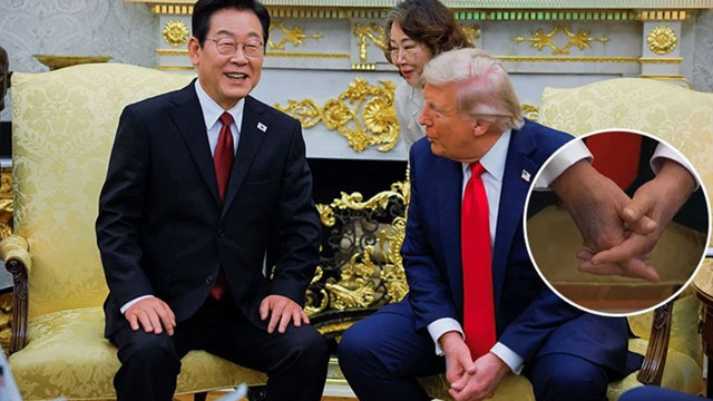 Trump'ın elindeki 'koyu leke' dikkat çekti!