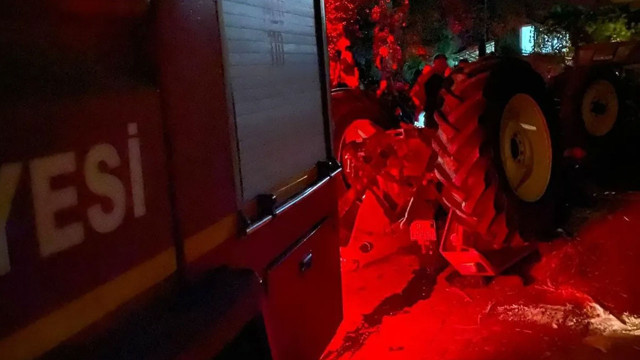 Aydın'da devrilen traktörün altında kalan sürücü öldü