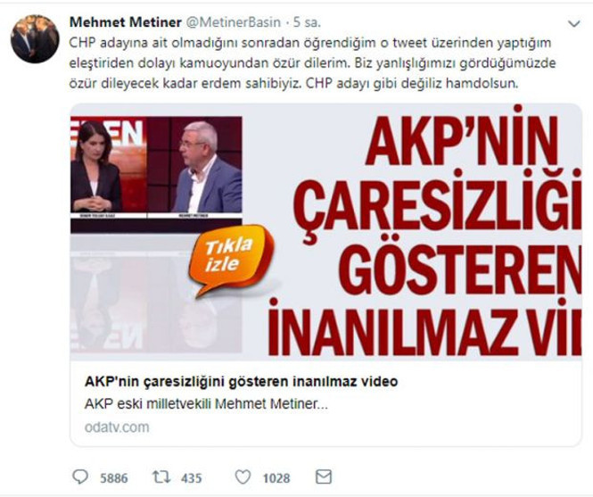 İnanılmaz bir gafa imza atan Mehmet Metiner özür diledi - Resim : 1