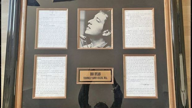 Bob Dylan'ın vasiyeti satışa çıkarıldı - Resim : 1
