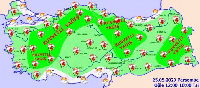 Bugün hava nasıl olacak? Meteoroloji gök gürültülü sağanak yağış uyarısında bulundu - Resim: 3