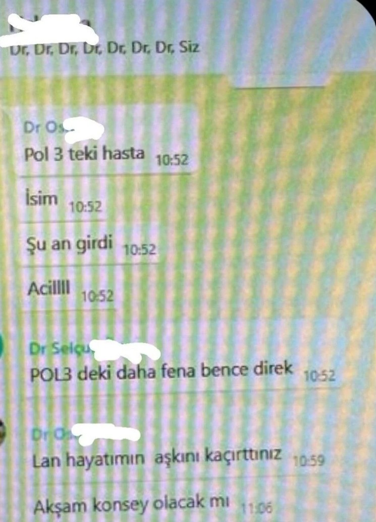 Konya Selçuk Üniversitesi Tıp Fakültesi Hastanesi'nde skandal! Doktorların mesajları tek tek ifşa oldu! Mesajlar iğrenç... - Resim: 3