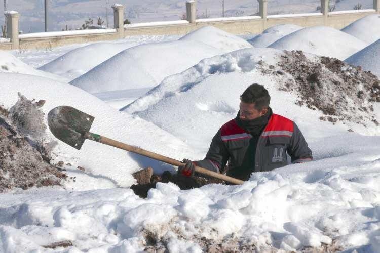 Kara kış hazırlığı: Erzurum'da 500 kişilik toplu mezar kazıldı - Resim: 2