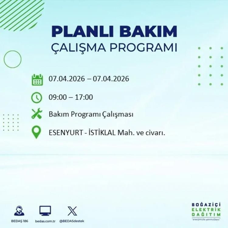 İstanbul'da 22 ilçede 9 saatlik elektrik kesintisi: İlçe ilçe mahalle mahalle tam liste - Fotoğraf: 66