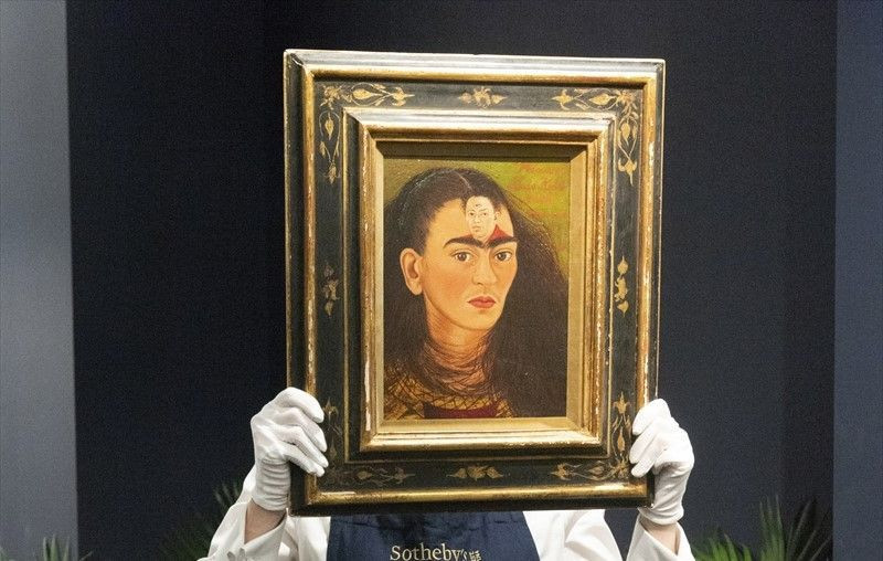 Frida Kahlo'nun otoportesi ''Diego y yo'' Sotheby's Müzayede Evi'nde - Resim: 4