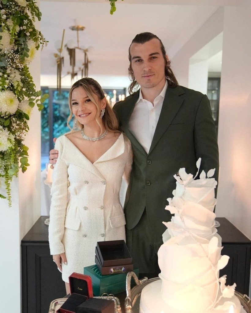 Fenerbahçeli Çağlar Söyüncü ile Serra Pakdemir evlendi - Resim: 1