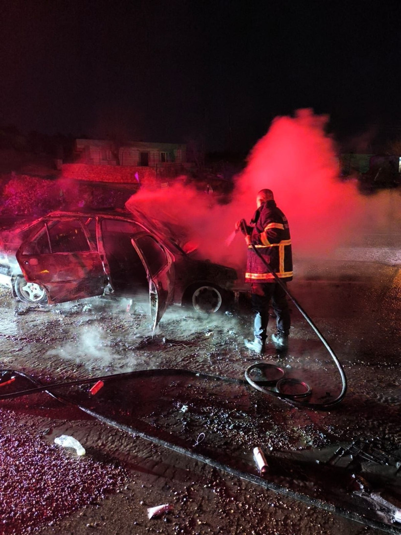 Adıyaman’da seyir halindeki otomobil alev alev yandı - Resim: 1