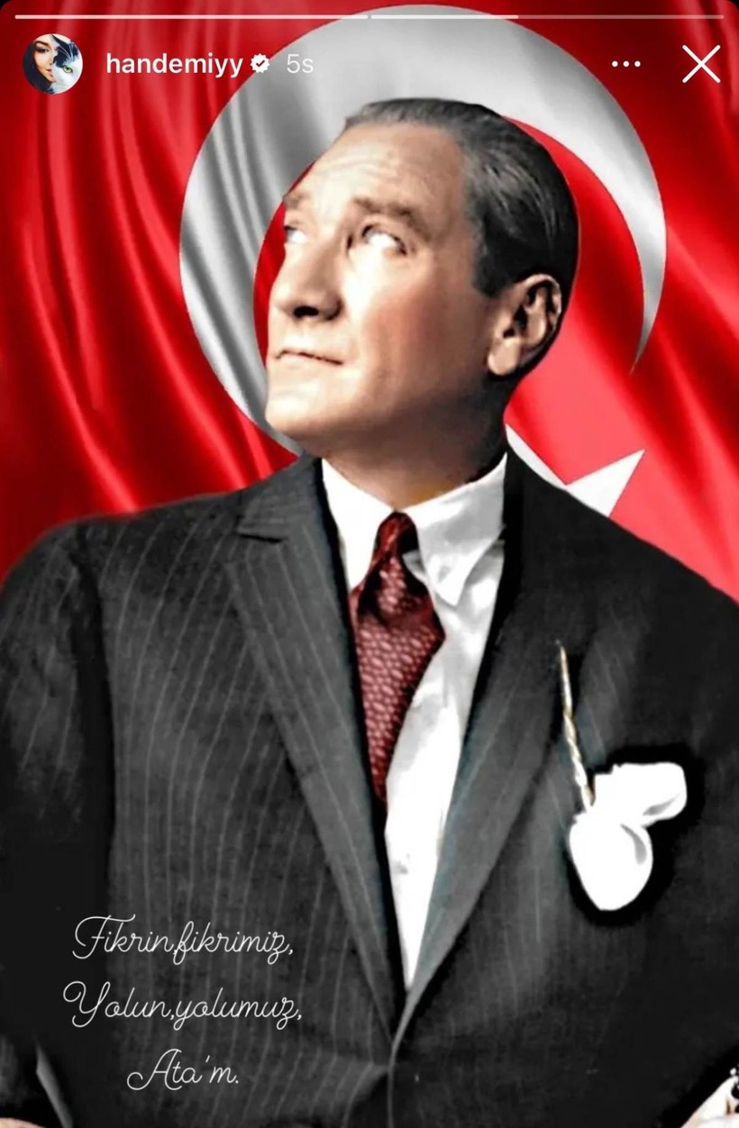 Hande Erçel Atatürk paylaşımı yaptı! Ünlü marka sponsorluktan çekildiğini duyurdu - Resim: 4