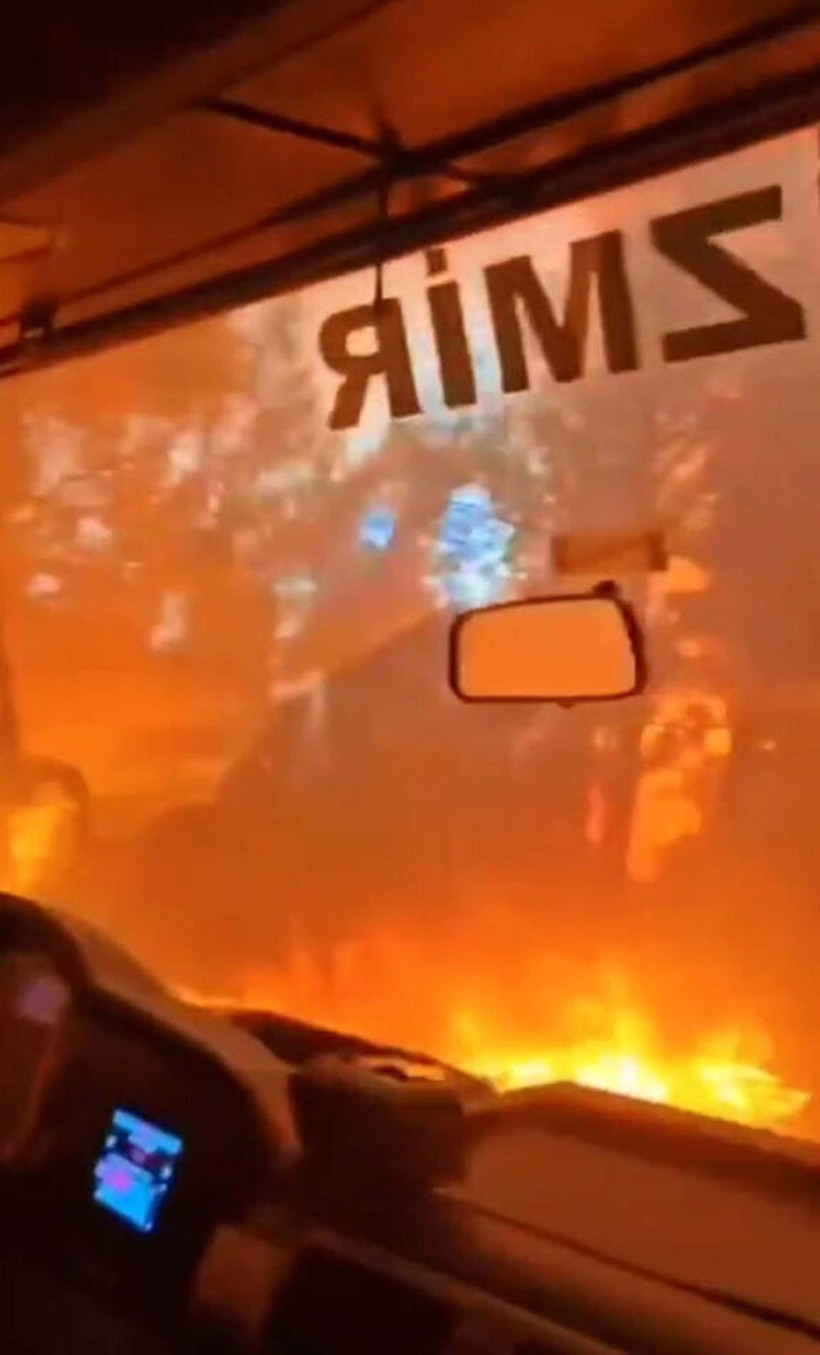 Buca'daki orman yangınında dehşete düşüren an! "Burası cehennem oldu, hakkınızı helal edin" - Resim: 4