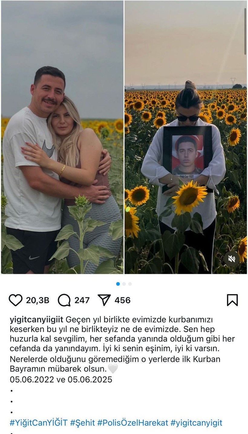 Kazada şehit olan polisin eşinden duygusal paylaşım - Resim: 3