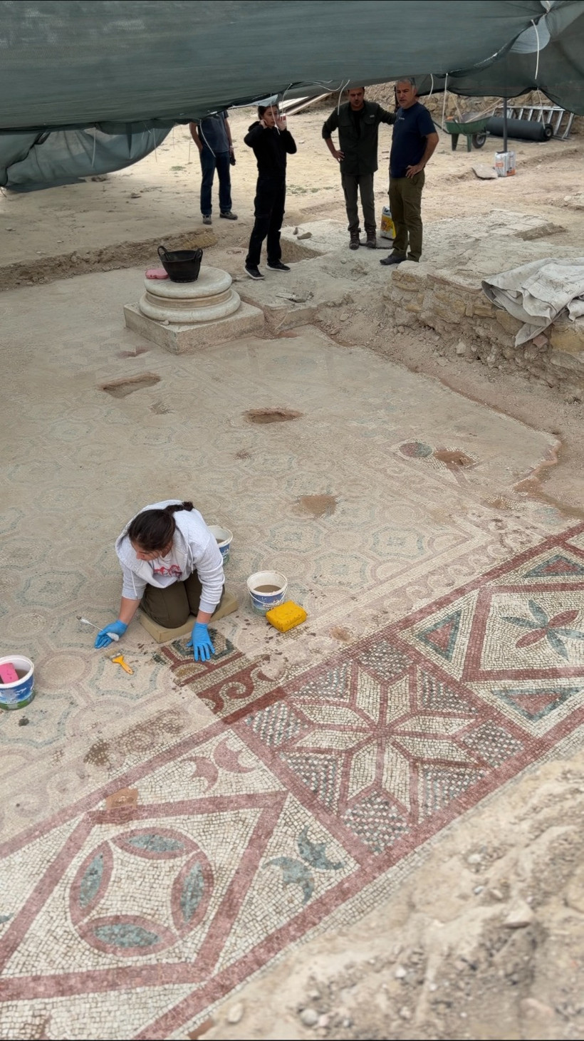 Pompeiopolis’te binlerce yıllık miras gün ışığına kavuştu! 105 metrekarelik mozaik ortaya çıkarıldı - Fotoğraf: 12