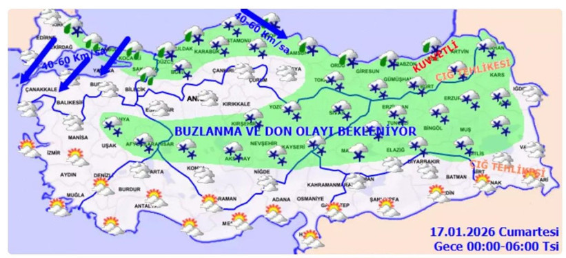 Kar geri geliyor! MGM uyardı: Yağmurla birlikte 5 gün sürecek! - Resim: 4