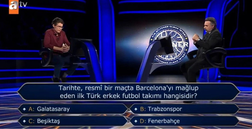 Kim Milyoner Olmak İster'de 500 bin TL'lik futbol sorusu! Doğru cevap şaşırttı - Fotoğraf: 5