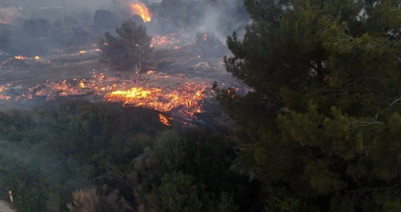 Yangınla mücadele sürüyor: Çeşme'de otoyol kapandı, Lara'da alevler evlere yaklaştı! Ödemiş'te bir kişi can verdi - Resim: 3