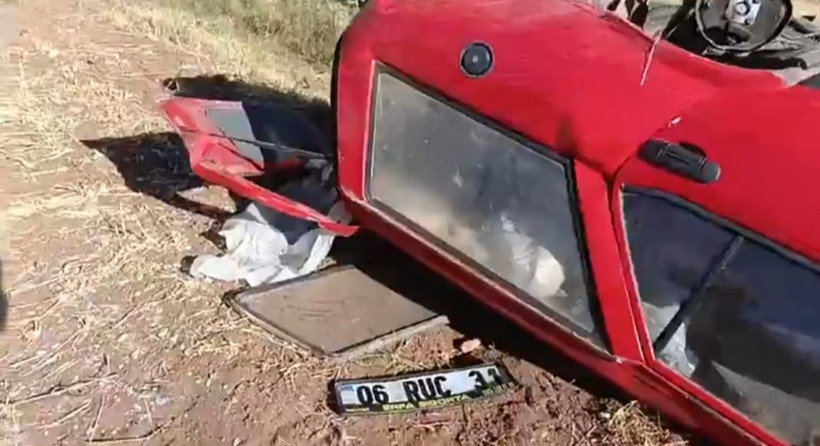 Otomobille takla atıp şarampole yuvarlandı - Resim: 3
