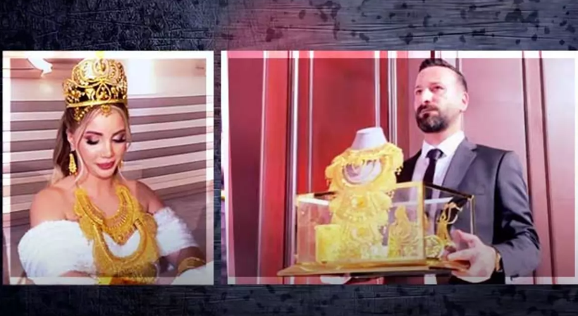 Fenomen Aleyna Dalveren evlendi altınlar olay oldu! Altın taç, kemer, kolye ve külçe altınlar daha neler neler - Resim: 1