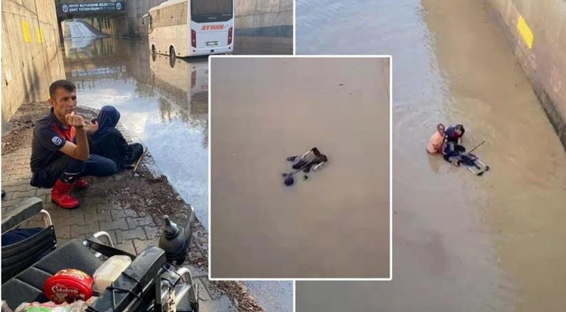 Hatay'da şiddetli sağanak: Engelli kadın tekerlekli sandalyesiyle suya kapıldı - Resim: 3