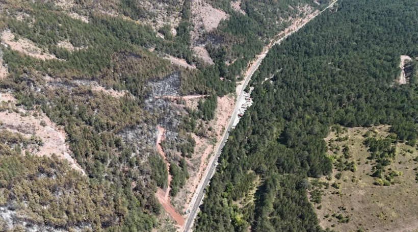 Tam 54 saat sürdü! Karabük'te yanan alanlar havadan görüntülendi - Resim: 3